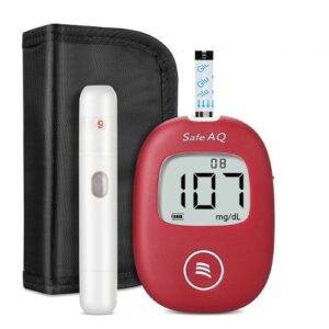 Glukometr w zestawie z nakłuwaczem i paskami testowymi