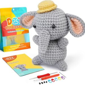 Zestaw do szydełkowania DIY SŁONIK
