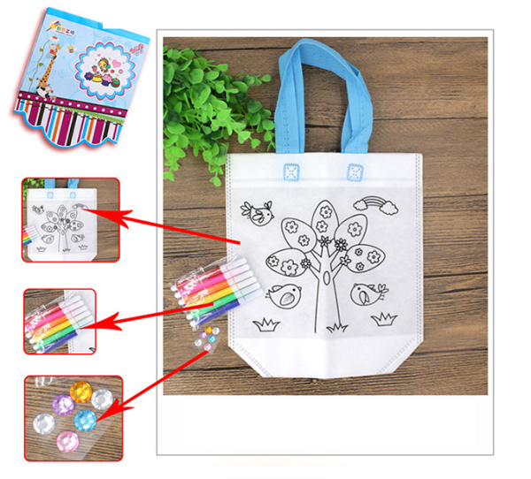 Kreatywny zestaw do ozdabiania torby DIY (15 szt.)