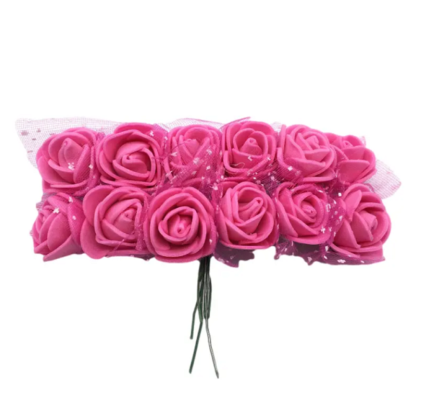 Kwiatki z pianki zestaw 144 szt.