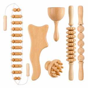 Set d'instruments de massage en bois #4021