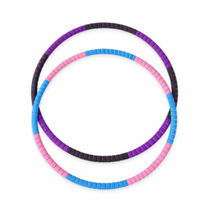 Hula Hop składane z metalowym rdzeniem i wypustkami #4065